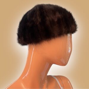 Vintage Genuine Mink Fur Hat